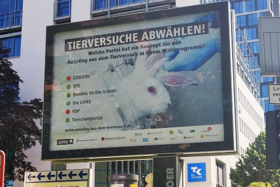 Plakataktion zur Bundestagswahl 