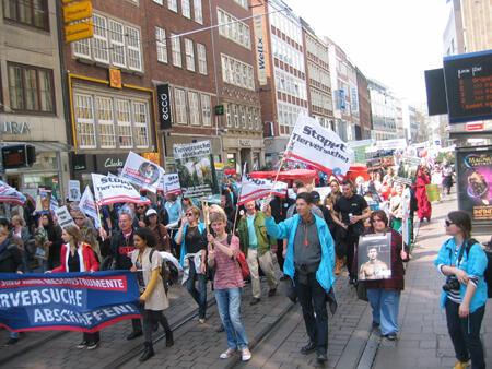Demo in Bremen gegen Tierversuche 2012