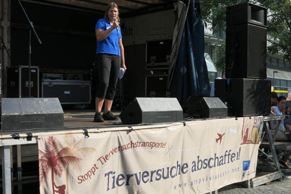 Demo gegen Tierversuche Frankfurt