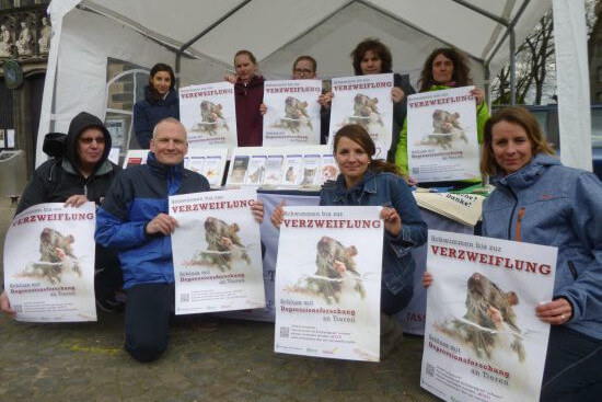 Aktionstag gegen Tierversuche in Köln