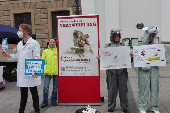 Aktionstag gegen Tierversuche in München