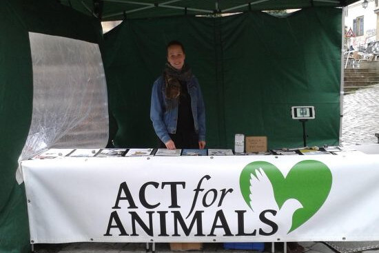 Aktionstag gegen Tierversuche in Tübingen