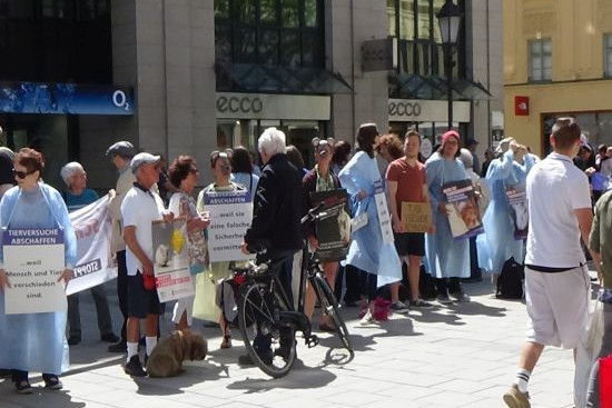 Aktionstag gegen Tierversuche in München