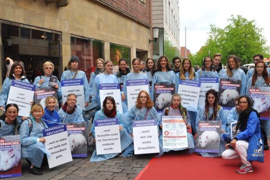 Aktionstag gegen Tierversuche in Münster