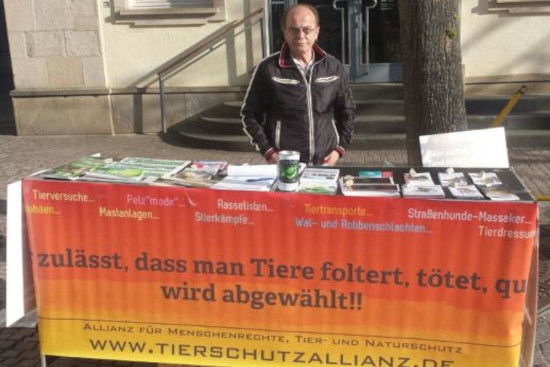 Aktionstag gegen Tierversuche in Tuttlingen