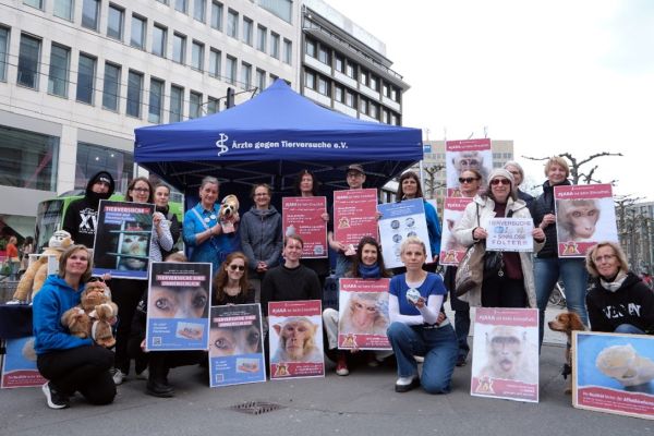 Aktionstag gegen Tierversuche in Düsseldorf