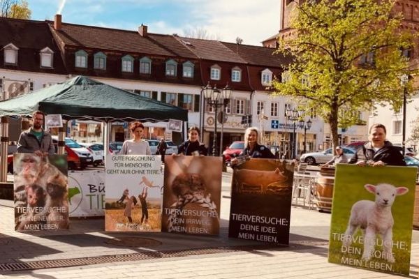 Aktionstag gegen Tierversuche in Homburg/Saar