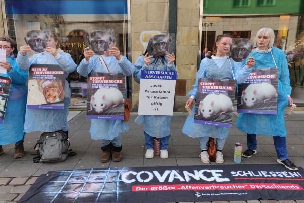 Aktionstag gegen Tierversuche in Münster