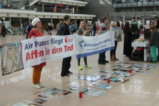 Protest gegen Air France 