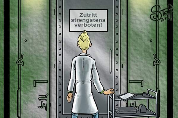 Illustration zur Geschichte "Zutritt verboten" 