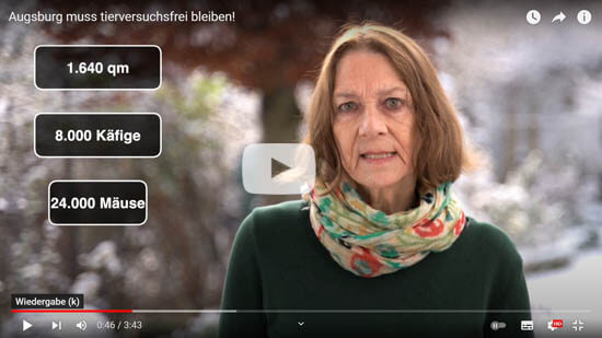 Video zur Kampagnen "Augsburg muss tierversuchsfrei bleiben"