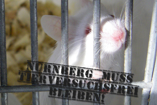 Kampagnen-Visual Nürnberg muss tierversuchsfrei bleiben