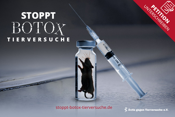 „Stoppt endlich die grausamen Botox-Tierversuche!“