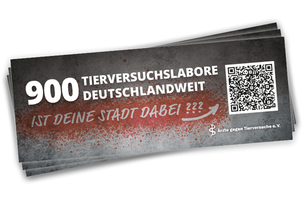 aufkleber gegen Tierversuche